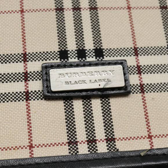 Burberry Nova Check Shoulder Bag Canvas Leather Beige Black - Picture 16 of 16